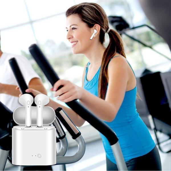 Écouteurs Sans Fil Double oreille avec Cas de Charge Mini