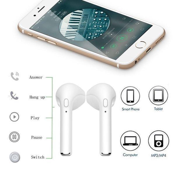 Écouteurs Sans Fil Double oreille avec Cas de Charge Mini