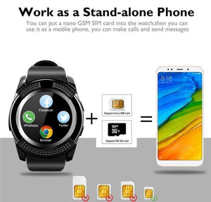 Smart V8 Montre connectée bluetooth Camera