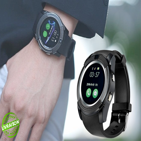 Smart V8 Montre connectée bluetooth Camera